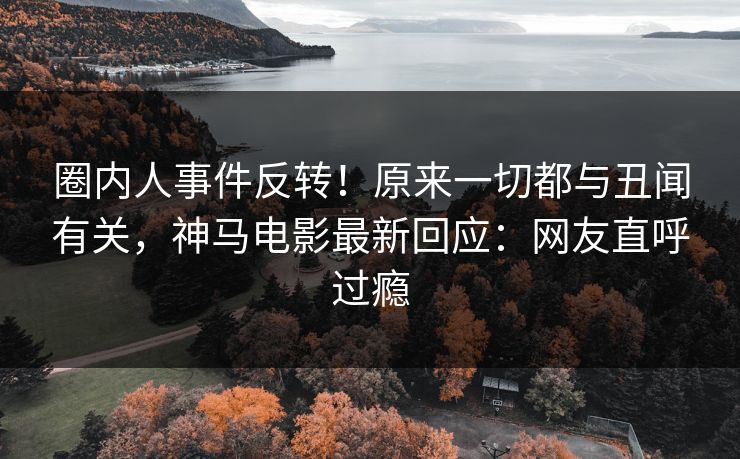 圈内人事件反转！原来一切都与丑闻有关，神马电影最新回应：网友直呼过瘾